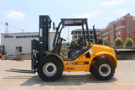 3.5T Compact 4WD Diesel Rough Terrain Forklift With Mitsubishi S4S(EUIII) Japanese Engine